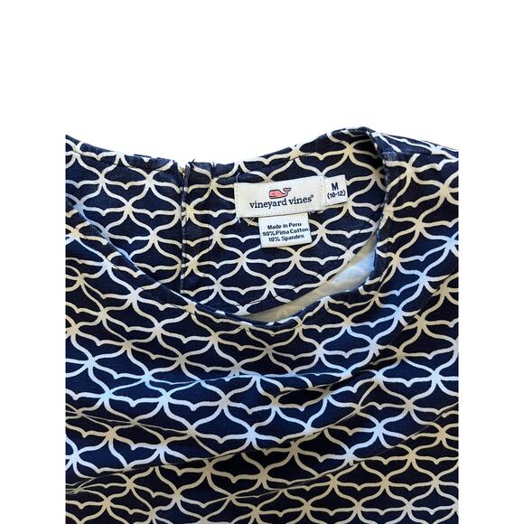 Vineyard Vines Girls Whale Tail Knit 3/4-Sleeve Dress - SZ M (10-12) - Picture 2 of 4